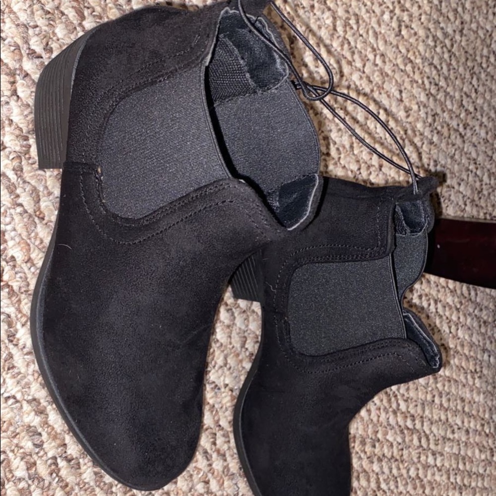 black ankle boots